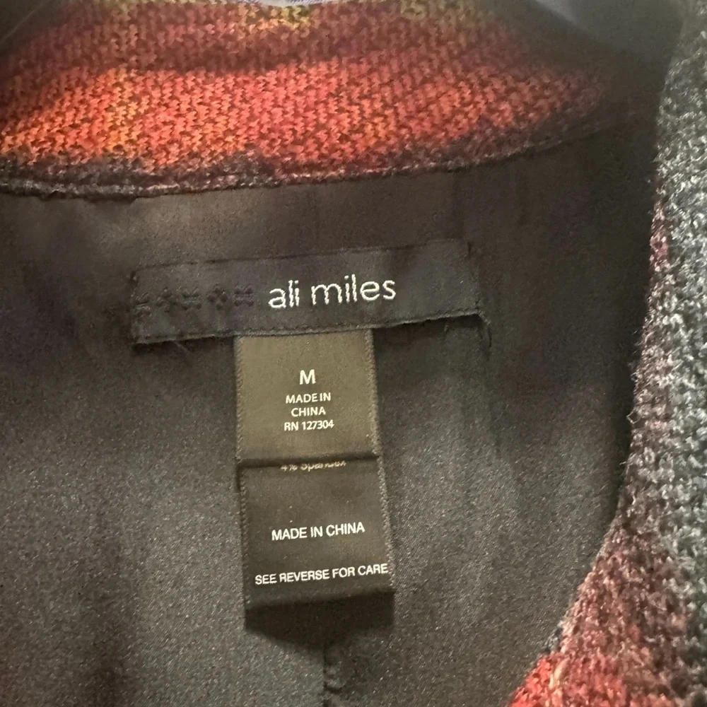 Colorblock Textured Coat - Multi - Picture 4 of 5